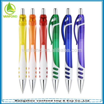 Logo de popular bolígrafos de plástico promocionales personalizado